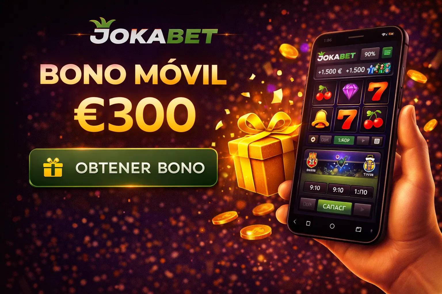 Apuestas Jokabet desde móvil con bono deportivo